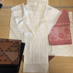 帯 ピンク ブラウン 長襦袢付き