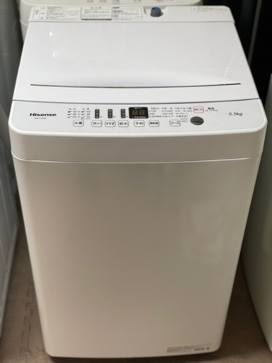 送料・設置込み可　洗濯機　5.5kg Hisense 2020年