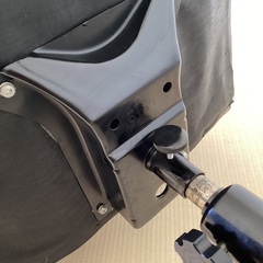 仕事/学習机用　黒い椅子の画像