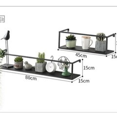 壁ラック　インテリア　本棚　2点セットの画像