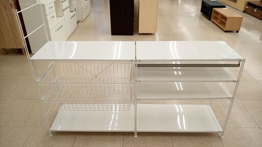 ★ジモティ割あり★ 無印良品 ラック 白 H120×D41×W86 クリーニング済み TJ3613