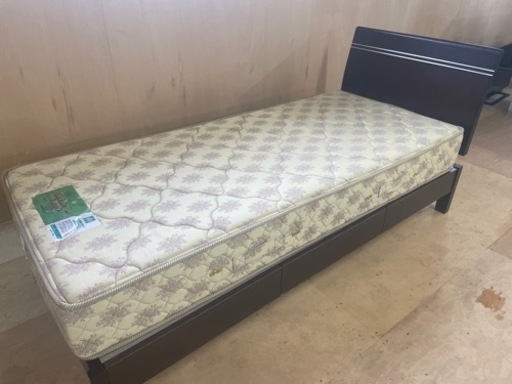 121400 シングルベッド フレーム マットレスセット