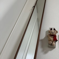 ダークブラウン　美品ミラー