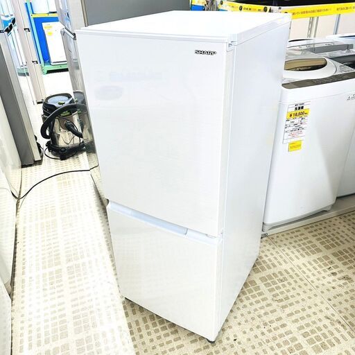 1/21【家具・家電複数購入で割引可】シャープ/SHARP 冷蔵庫 SJ-D15G-W 2021年製 152L