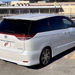 神奈川【自社ローン】保証人無可★全国対応★エスティマ【アエラスGエディション】社外18インチAW/両側パワスラ/HID/走行中TV可/バックカメラ/ドラレコ/後席オットマン/フリップダウンモニター/フォグ/ウィンカーミラー/記録簿/ETCの画像