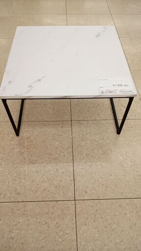 ★ジモティ割あり★  ローテーブル 白 H32×D59.6×W61.3 クリーニング済み TJ3620