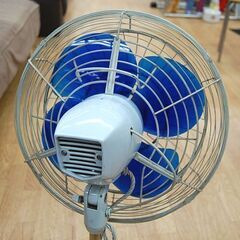 昭和レトロ 東芝 東京芝浦電気 ME型 1964年製 昭和39年 扇風機 ロータリーベース 羽根径30cm 4枚羽根 青 ブルー 札幌市 清田区 平岡の画像