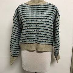 ☆値下げ☆N2401-217 ems ショート丈ニット マルチボ...