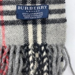 中古◆マフラー◆BURBERRY◆チェック◆ラムウールの画像