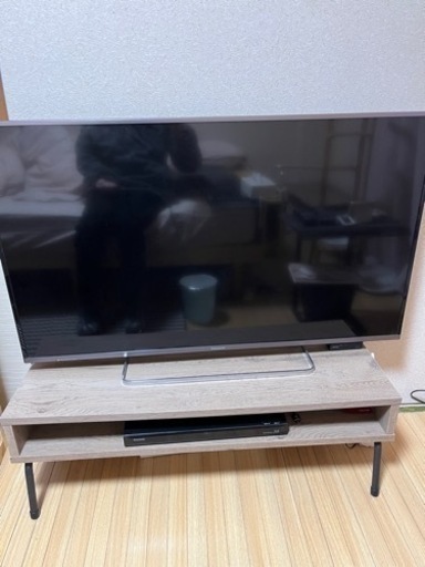 3点セット　48インチ テレビBD W録画レコーダー　テレビ台