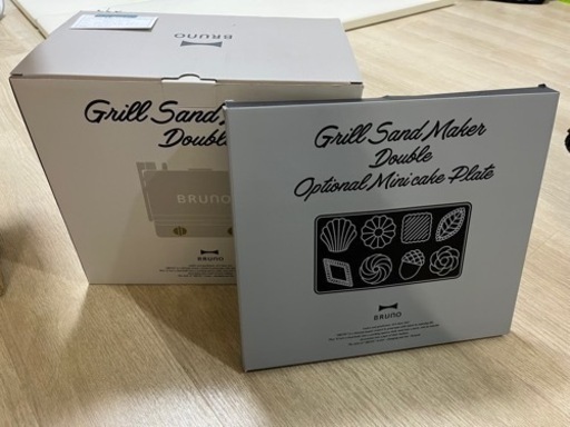 ブルーノ　グリルサンドメーカー　ミニケーキプレート付き