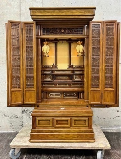 仏壇 二重扉 コンパクト スリムタイプ セパレートタイプ 上品 豪華