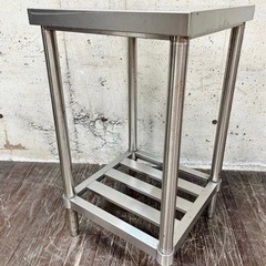 作業台 正方形 ステンレス スノコ板付き 業務用 家庭用 ステンレステーブル ガス台の画像