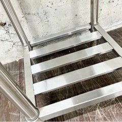 作業台 正方形 ステンレス スノコ板付き 業務用 家庭用 ステンレステーブル ガス台の画像