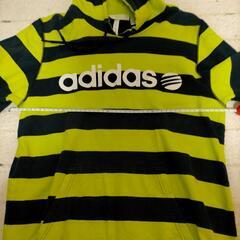 ★【レア品】アディダス　ボーダー柄パーカーの画像