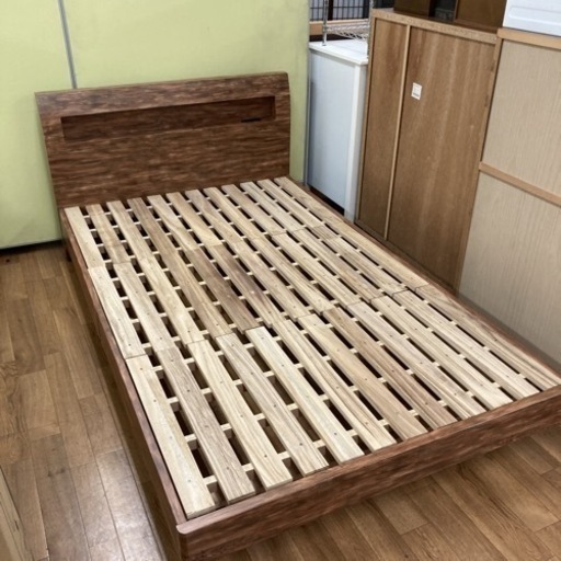 S221 ★ コスパクリエーション セミダブルベッド マットレスセット  幅121cm USED