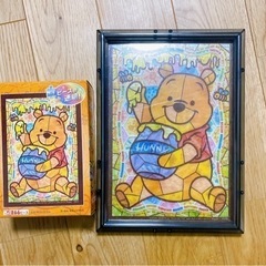 ステンドアート　ジグソーパズル完成品‼️　プーさん　 ディズニー...