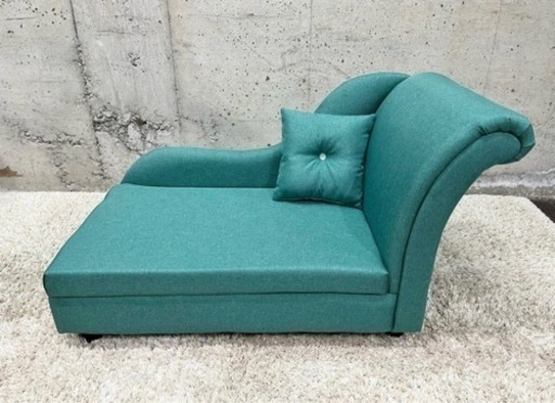 未使用 不二貿易 ペットカウチソファ CD45230 クッション付き グリーン ソファ カウチ