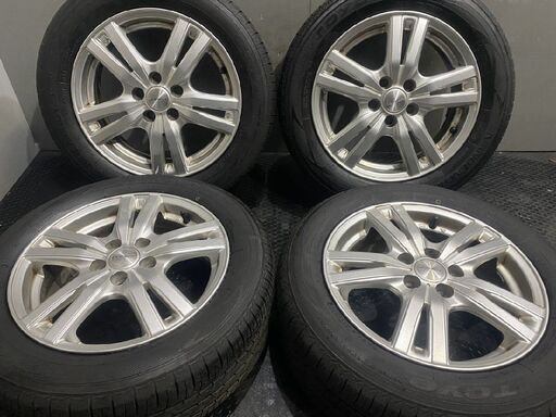 【TOYO NANOENERGY 3 plus 185/60R15】夏タイヤ【DUFACT 15インチ 6J5HPCD100+45】21年製 バリ溝 170系シエンタ等　(TG234)