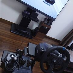 【たためる＆シフトつき！】レーシングホイールスタンド＆ロジクールG923 セットの画像