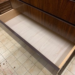 ハイチェスト　レトロ　楠　木目　木製の画像