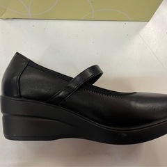 ＊フワラク パンプス＊Fuwaraku  FR-4001 black 24.0cm オフィシャルパンプス  ローウェッジソールタイプ ③の画像