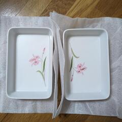 花模様、平皿