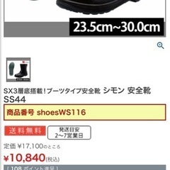 安全靴　未使用　値下げ可能の画像