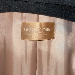 GRAN JOUE  グランジョイ　コート　カシミヤ100%  ブラウン　薄茶　レディース　Mサイズ　古着　中古　③の画像