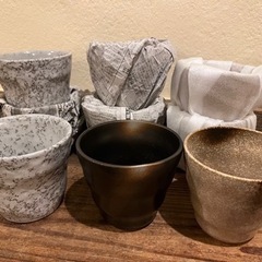陶器　コップ　グラスの画像