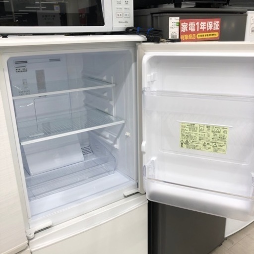 安心の6ヵ月保証付き❗️SHARP2ドア冷蔵庫2017年製137L【トレファク堺福田店】