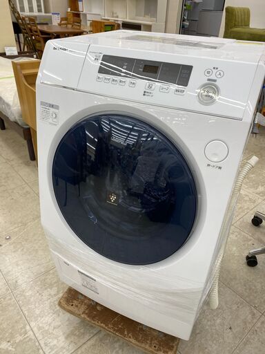 お買い得！2021年製シャープのドラム式洗濯機 ES-H10E-WL