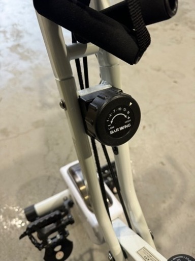BAR WING フィットネスバイク BW-FNB01 白 折り畳み エアロバイク ダイエット トレーニング