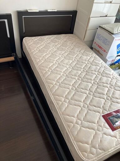 綺麗★シモンズ　フレーム★シングル　マットレス　セット☆買取帝国　朝霞店