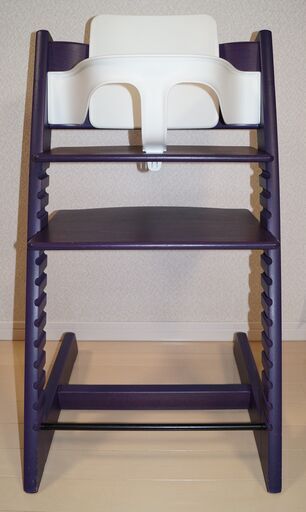 ☆ストッケ トリップトラップ☆ハイチェア ベビーチェア☆パープル☆ベビーセット付☆