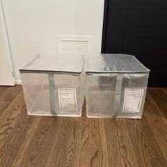 【受付終了しました】3COINS フタ付きクリアボックス／クリア...