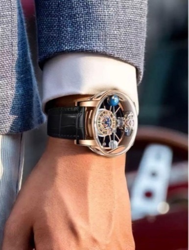新春特別セール　腕時計　レザーベルト　ブルー　ブラック　激カワアイテム