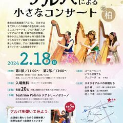 聴いて・触れて楽しむキラキラの音色《３台のアルパによる小さなコン...