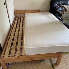 ニトリ シングルベッドとマットレスの画像