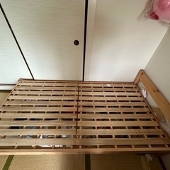 ニトリ シングルベッドとマットレスの画像