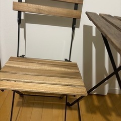 IKEAガーデニングテーブル&チェアの画像