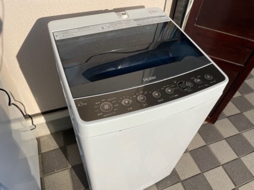 Haier ハイアール 全自動電気洗濯機 4.5kg JW-C45A 2018年製 簡易乾燥 風乾燥 動作品