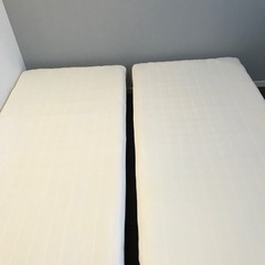 ニトリ　マットレス　シングル　ベッド　美品の画像