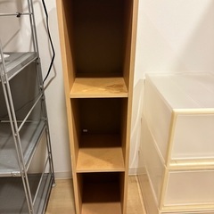 Muji 木製ラック、3段