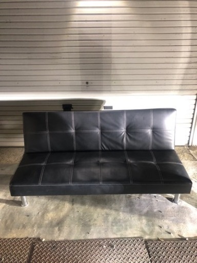 レザー ソファー ソファベッド 3人掛け フルフラット ベッド 自宅まで運びます