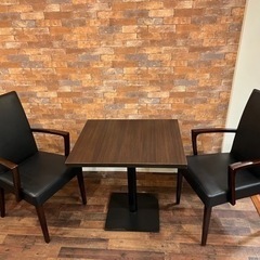 店舗使用　2or3組セット　モダン　テーブルチェアーセット(ダイニングセット)