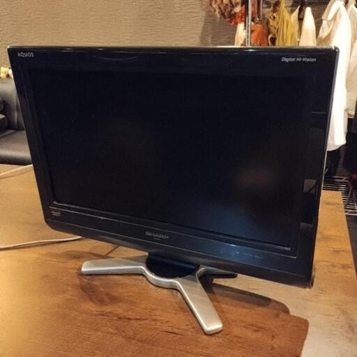 液晶テレビ　20インチ　シャープ　2008年製　動作確認済　リモコン付き