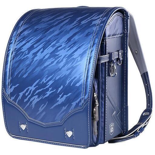 【新品】ランドセル 男の子 迷彩柄 撥水加工 大容量 6年保証 全国送料無料 スクールバック 小学生通学カバン ネイビー②