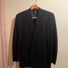 メンズ　スーツ　黒　シングル