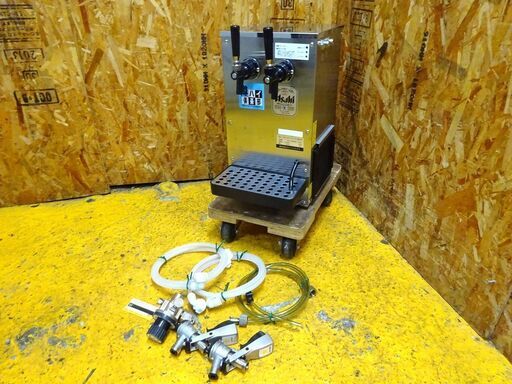 (1200)ボクソン 2口 生ビールサーバー VT-25D-W ディスペンサー ビールヘッド ホース 減圧弁等付属 業務用 中古 厨房